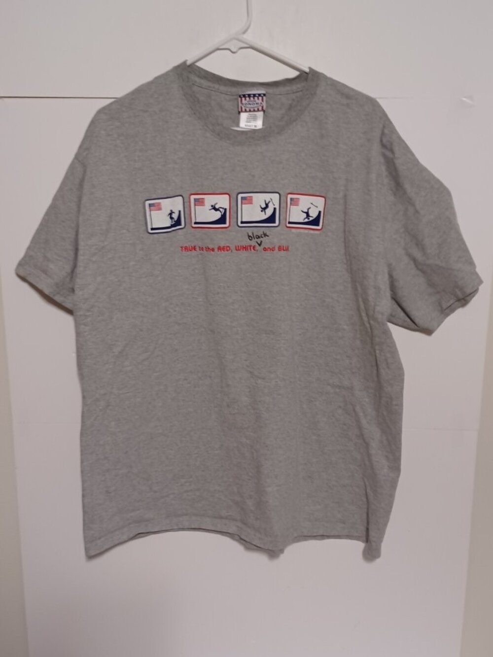 Sonoma  Shirt Adult XL True to the Red White Black and Blue